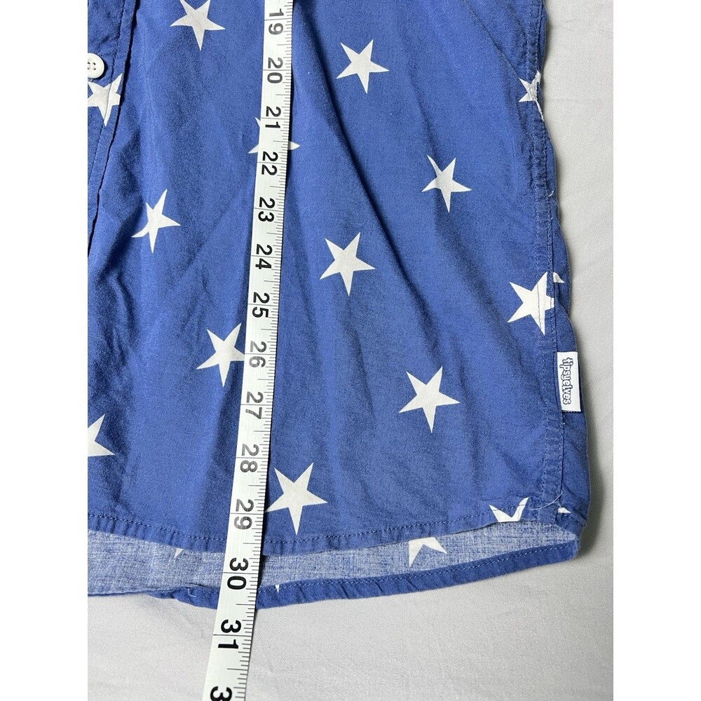 Tipsy Elves American Flag Button Down Shirt Patriotic USA Stars Stripes Men's M - Picture 6 of 7